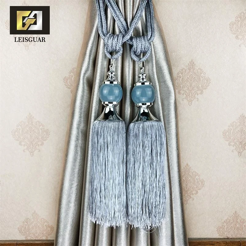 Classic Design Curtain Tassel Crystal Hanging Ball Hot Sale Curtain Tassels Decorative Tie Back Curtain Tieback