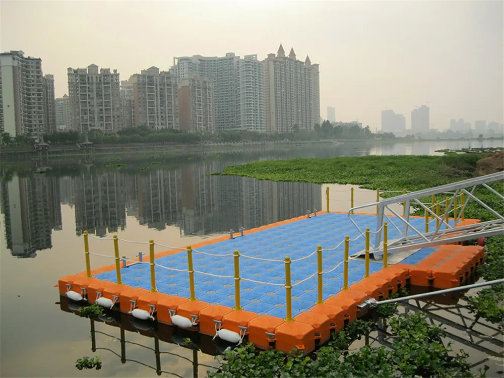 Hot selling high quality plastic modular floating pontoon  platform jet ski dock
