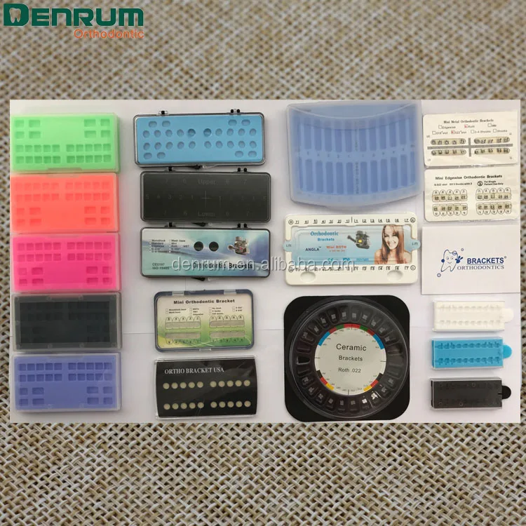 
Denrum Dental Supply Mesh Base MIM Orthodontic Mini Roth Brackets 
