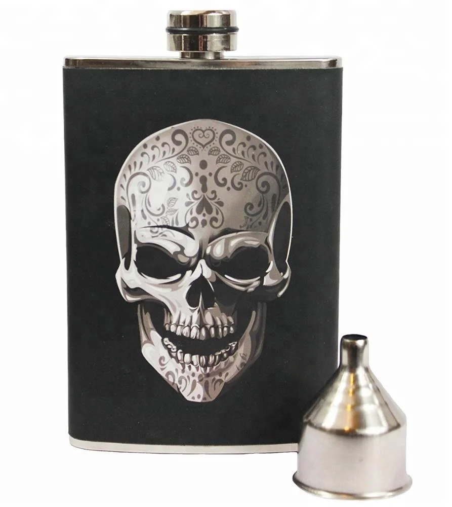 8 унций высокого качества испытан на герметичность 304 Нержавеющая сталь Виски фляжка с вашим собственным дизайном