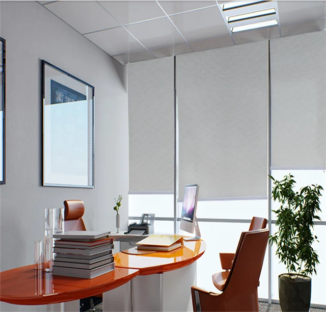 Springs Waterproof Roller Window Pvc Woven Fabric Mesh For Blinds