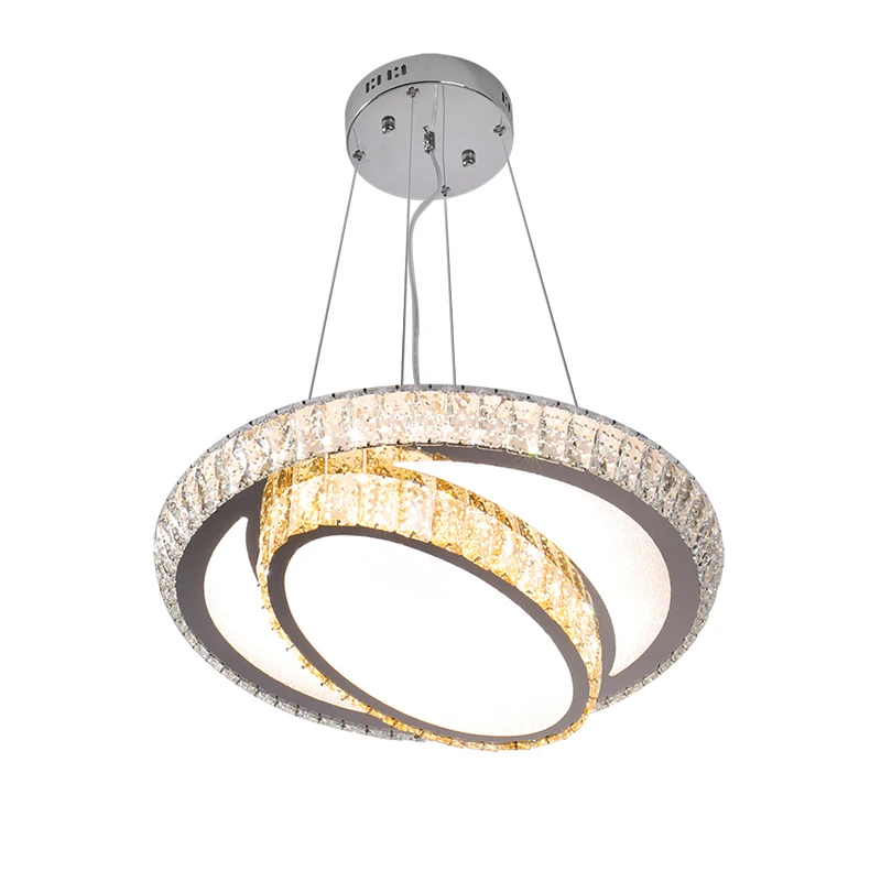 Large  Crystal Lighting Fixtures rectangle led crystal pendant light acrylic led ceiling lights
