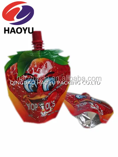 popsicle packaging bag/popsicle pouch/roll film for ice cream food packaging laminating pouches Popping special shape pouch