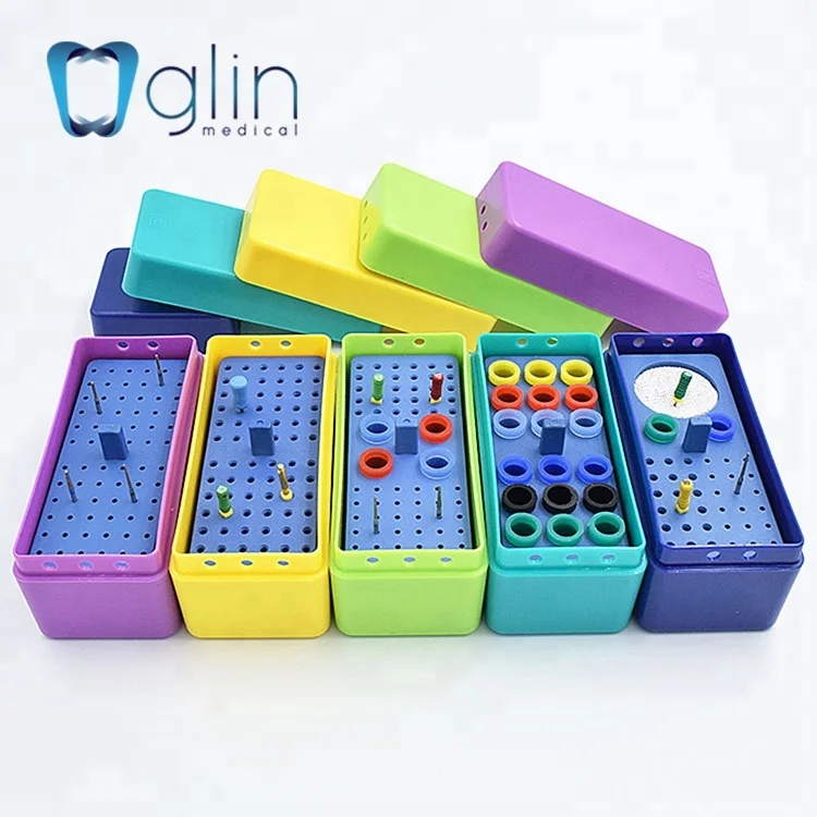 72 hole Autoclavable Box Dental endo file box diamond bur box holder