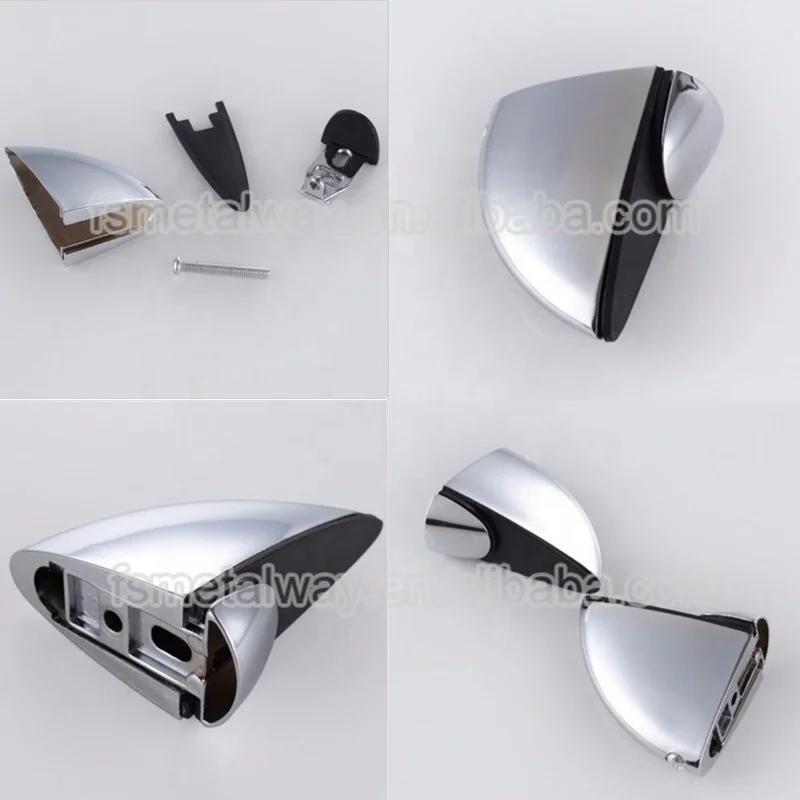 Wholesale Zinc Alloy Adjustable 5-30MM Support Glass Clamp Bracket Holder Accessories Bathroom Wall Mounted Glass Shelf Clip