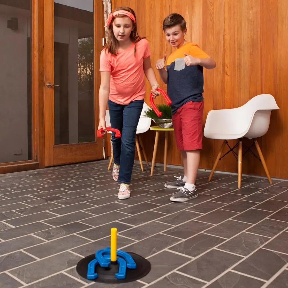 Rubber Horseshoe Set - Indoor Outdoor Games Safe for Children