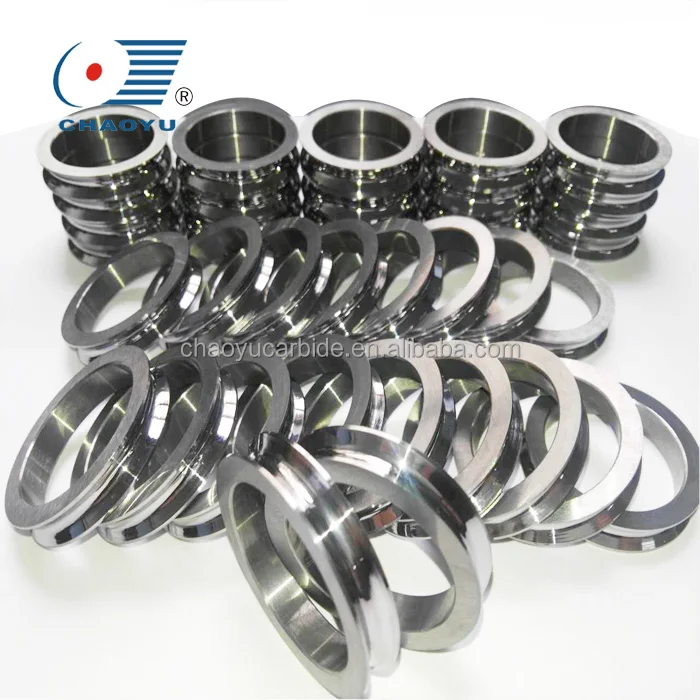 YG8 carbide pulley YG15 Tungsten carbide wire guide roll and carbide straightening rollers