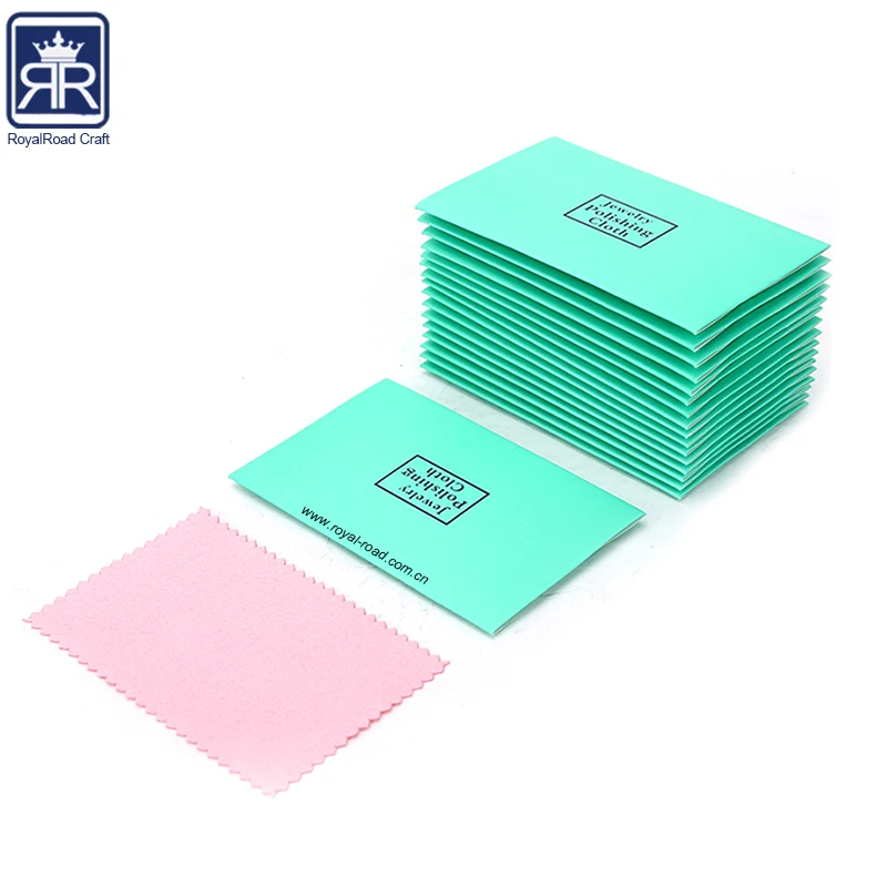 Cheap price wholesale Silver Polishing jewelry cleaning fabric with logo customs