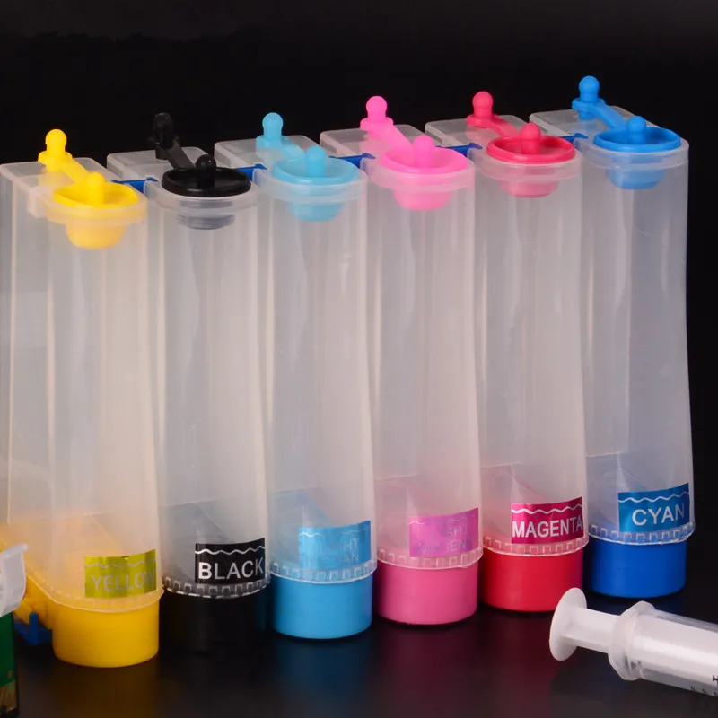 
OCBESTJET 6Color/set T0791-T0796 Ciss Sublimation Ink System 1430 For Epson 1430 1400 1410 1500W Printer 