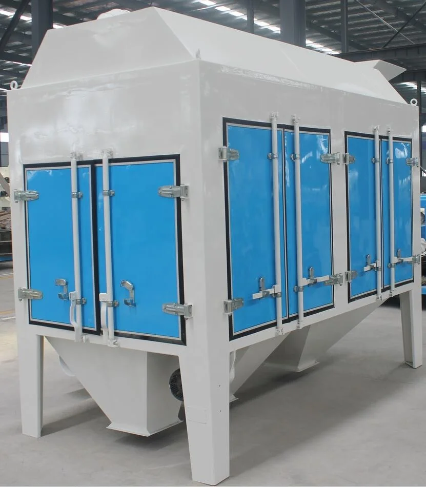 TSCY Grain Seeds Drum Sieve Bean Pre-cleaning Equipment Soya Bean Pre Cleaner Machine Cereal Screen Pre Cleaner With Cyclone
