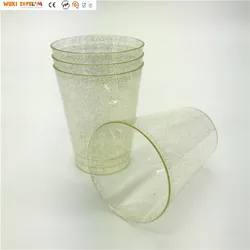 Fancy Gold Glitter Plastic Cup
