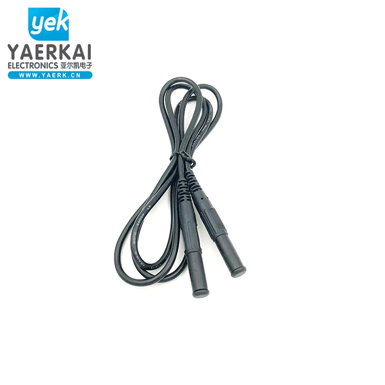  YEARK new design silicone wire 4mm banana plug copper cable test