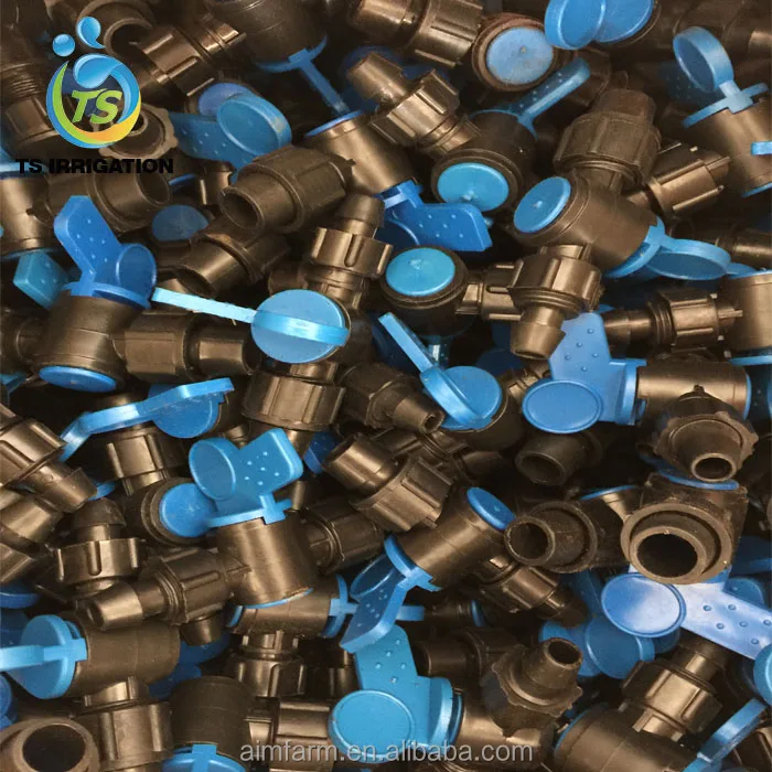 Drip irrigation tape fitting male famale thread coupling for tape