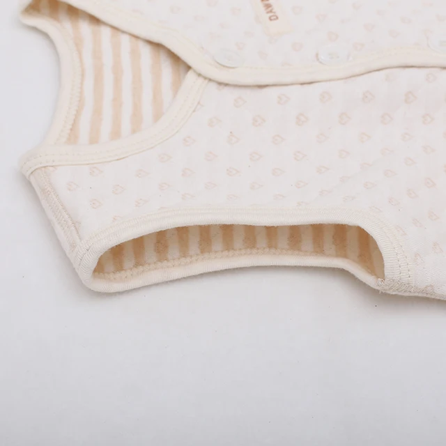 
High quality organic cotton unisex infant to toddler spring autumn baby vest waistcoat with button 