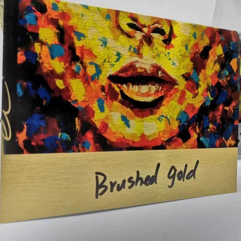 0.5mm/ 0.45mm / 0.55mm  thick sublimation blanks aluminum sheets in brushed color