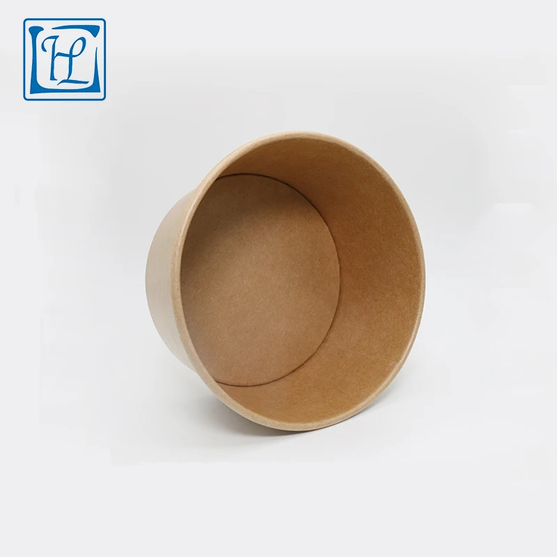 
Chinese manufacturer direct sale disposable round kraft paper bowl 