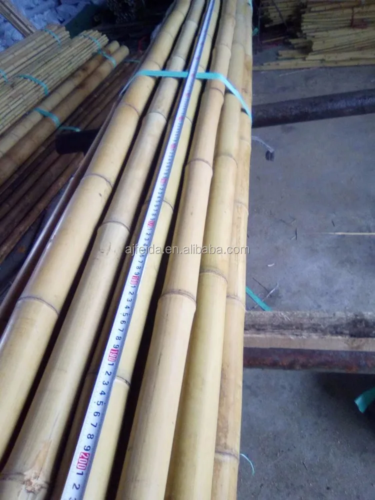FD - 183233 Clean yellow nice looking decoration raw mao bamboo pole/ big bamboo pole