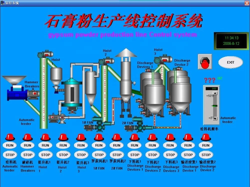phosphor  gypsum powder  production line