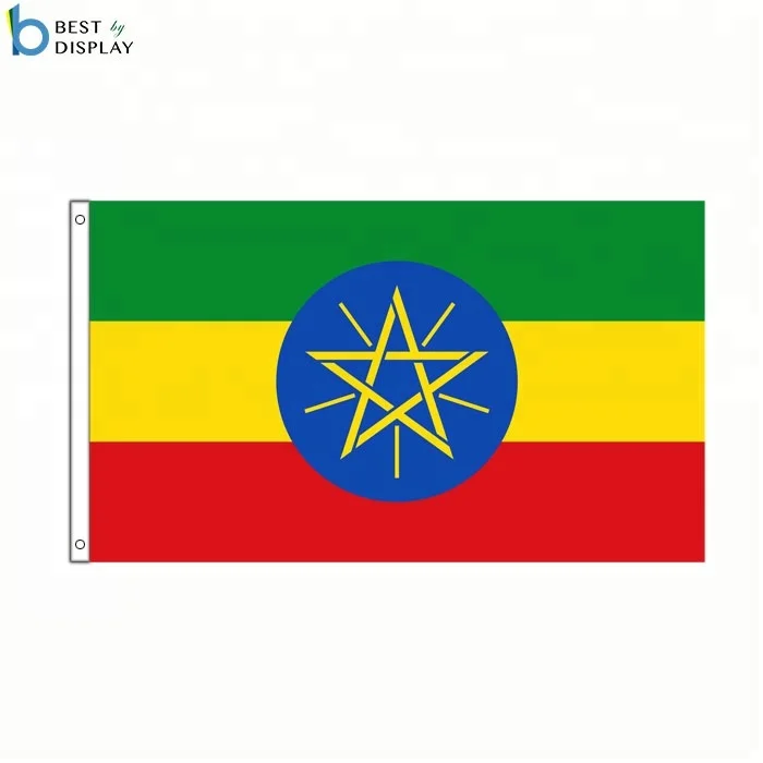 Wholesale Low Price Online Shopping Outdoor Use Polyester Ethiopia Old Flag