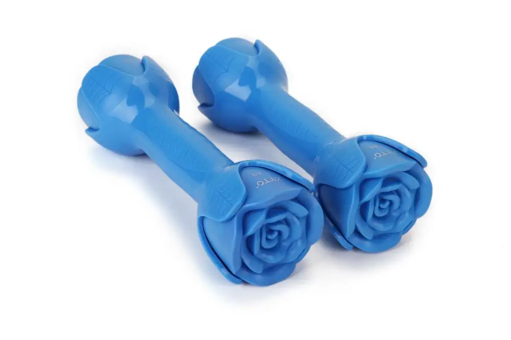 New lady yoga dumbbell with top classic peony design KYTO3008
