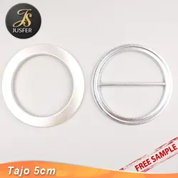 Tajo 5cm Fashion round buckle pin belt buckle self cover buckle