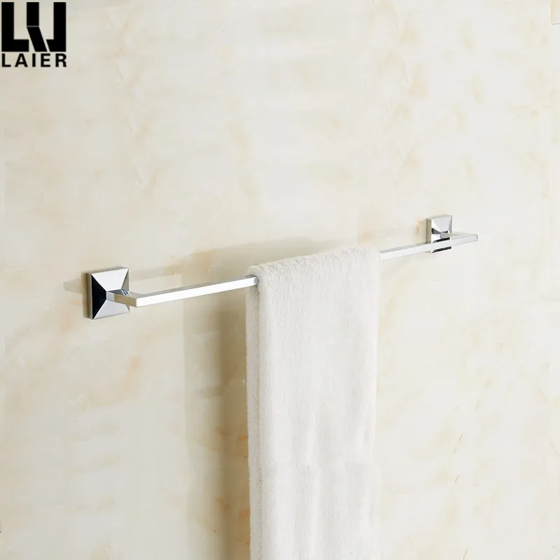 
Laier New Design Bathroom Accessories Brass Chrome Finished 24 Inch Towel Rail 