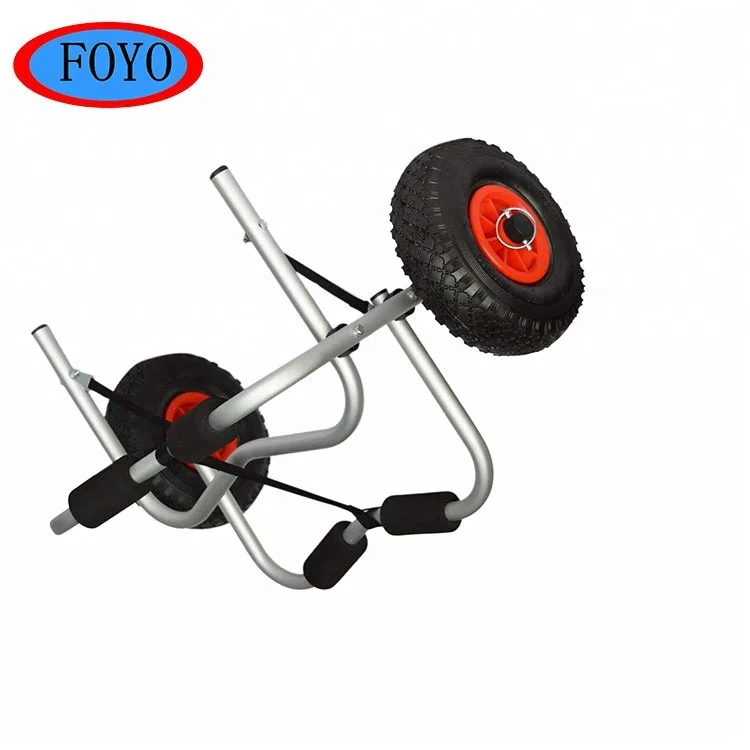 
Sailing outboard kayak trailer aluminum canoe trolley fishing foldable cart 