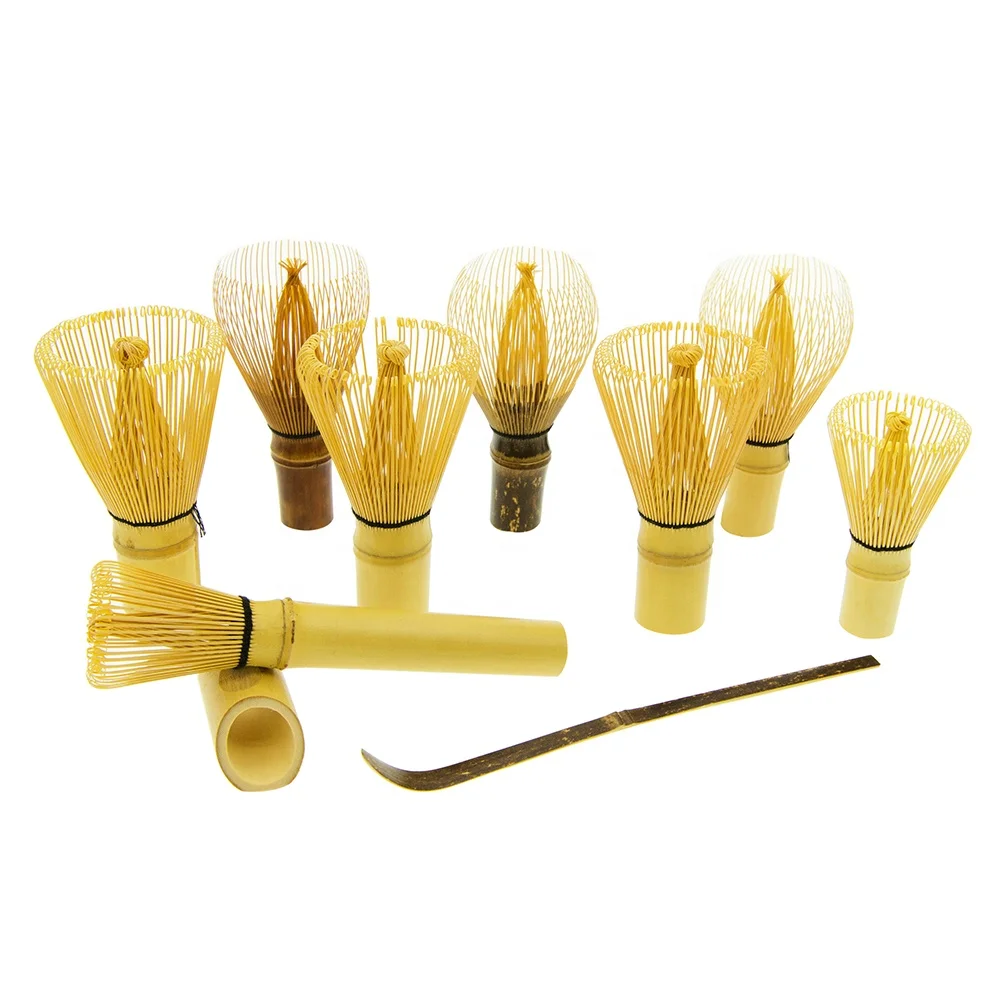 Japan Handmade Travel Mini Whisk Utensil Bamboo Canister Matcha Baking Whisk Wiper Bowl Chasen Custom Tea Set