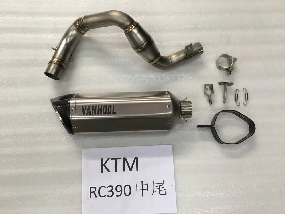 Прямая продажа с завода, Титановый Глушитель RC390 из углеродного волокна для мотоцикла