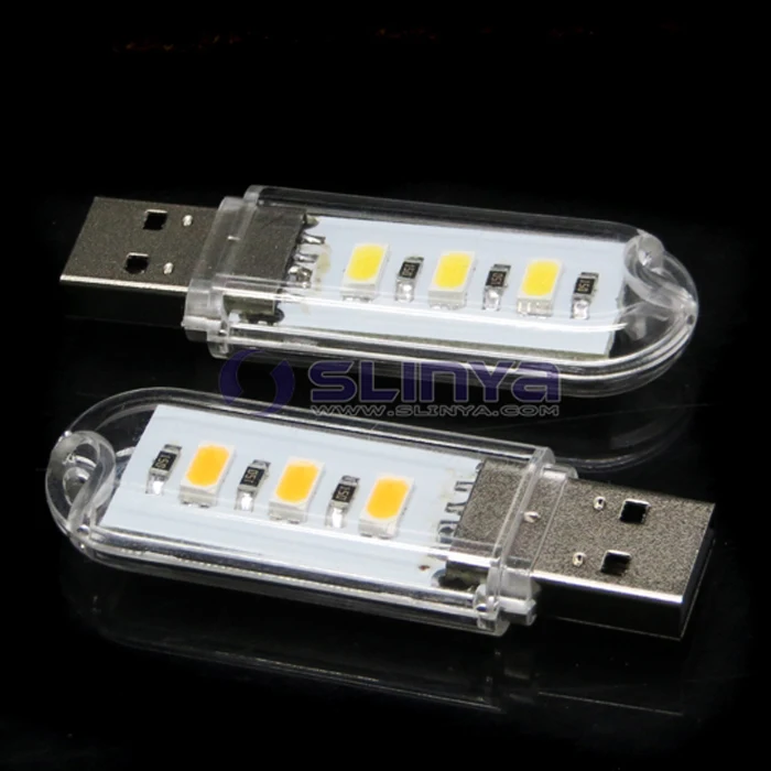 Keyboard Portable U Disk Design Mini USB 3 pcs Led Computer Light