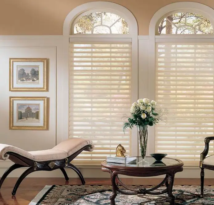 Новый дизайн трехслойные шторы оптовая продажа 100% полиэфирные световые жалюзи Shangri-la