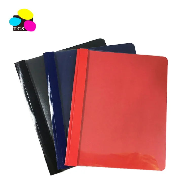 Metal File Clips Clear Front Report Cover with 3 Metal Fasteners