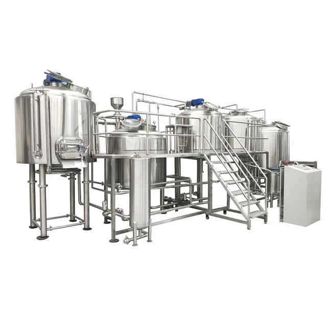 Паровой нагреватель из нержавеющей стали 3500L 35HL 30BBL 2 сосуда Пивоваренная машина пивоваренное оборудование проект под