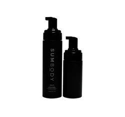 Cosmetic Packaging Container Hand Wash Soap Facial Cleanser Plastic 200ml Black PET Packaging Foam Pump Bottle Lotion Bottle