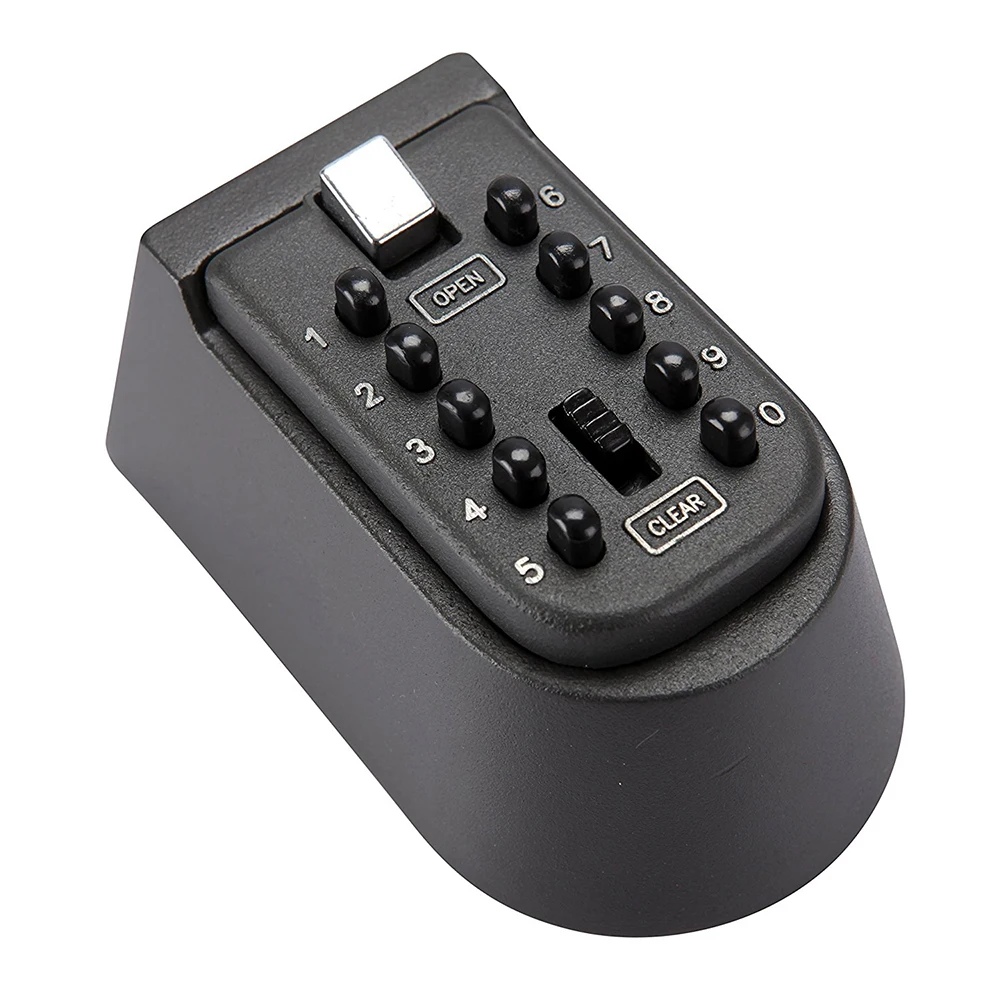 10-Digit Push Button Wall Mount Key Storage Box Combination Lock Zinc Alloy with Keys Security Organizer Boxes