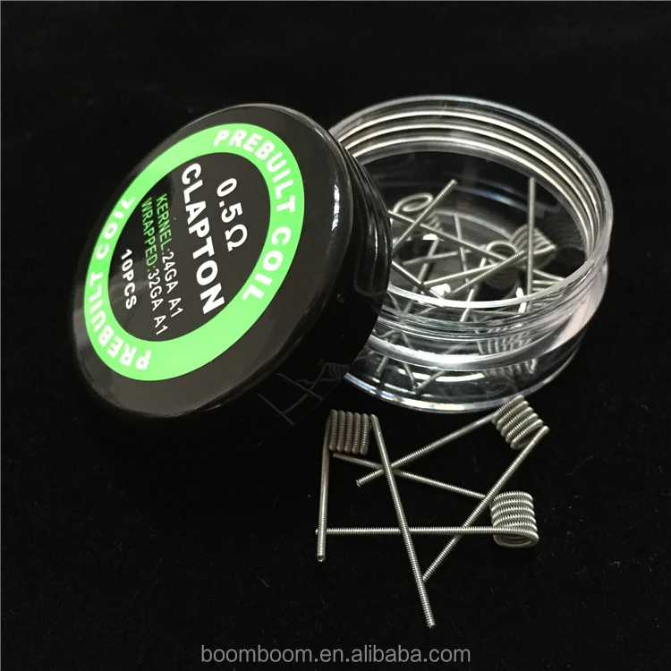 
Wholesale Customized Prebuilt Fused Ni90 Clapton Ni80 Vape Coil 