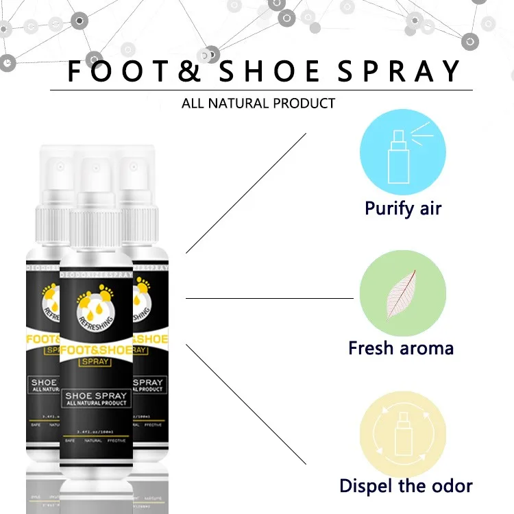 wholesale Shoe Deodorizer Foot Deodorant Spray Natural Deodorant Foot spray