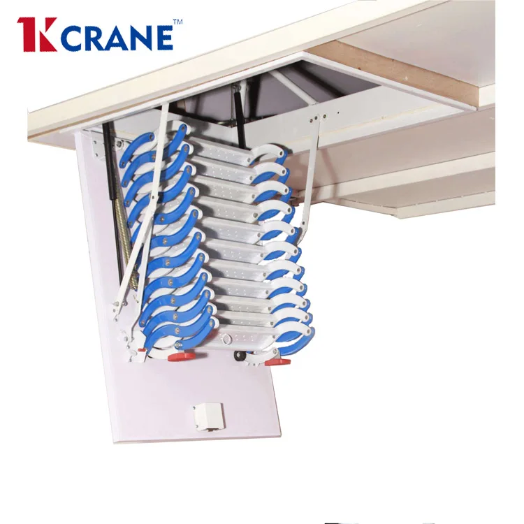 Power foot semi-automatic attic, Telescopic staircase, home duplex villa, stealthy stairs, electric elevators