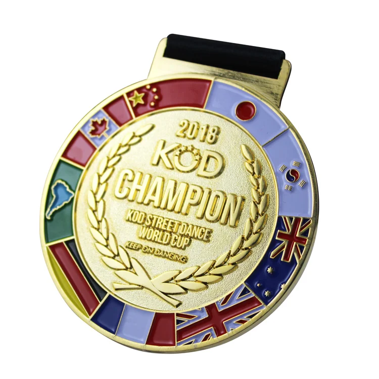 Wholesale gold plated metal cheap custom medals no minimum order