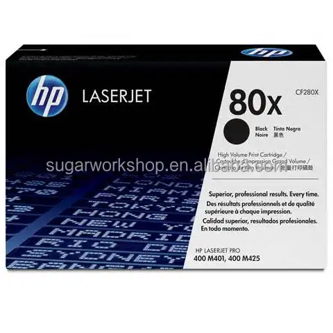 Оригинальный черный картридж с тонером H.P (80X) CF280X для LasterJet Pro M401/M425