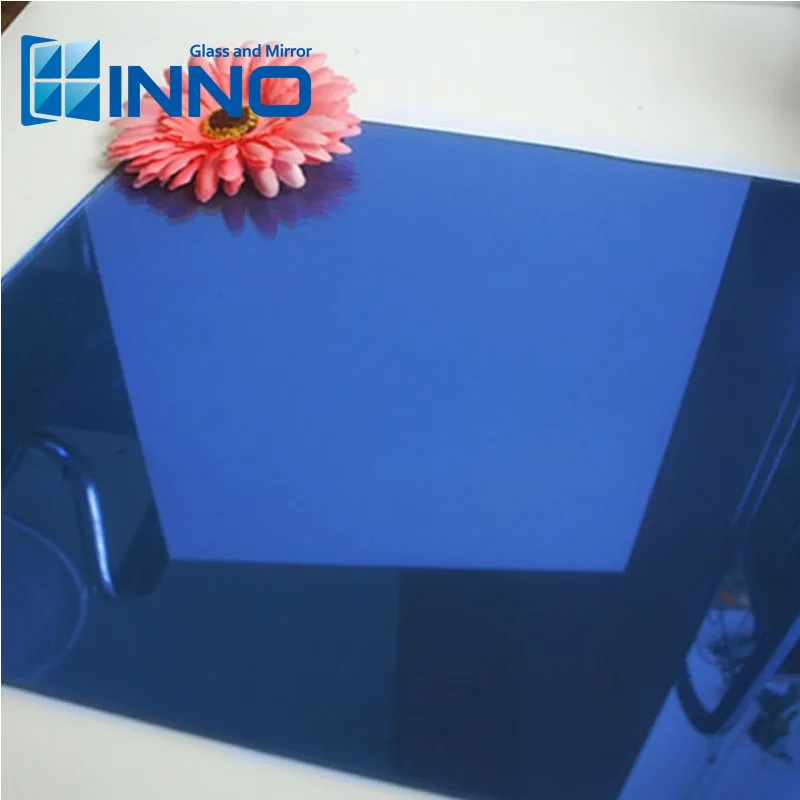 5mm Customized Float Colored Tempered Glass Building Blue/Green Glass Tint