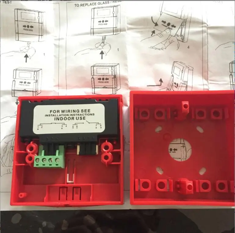 Fire Alarm Emergency Button/Resettable manual call point/fire alarm push button