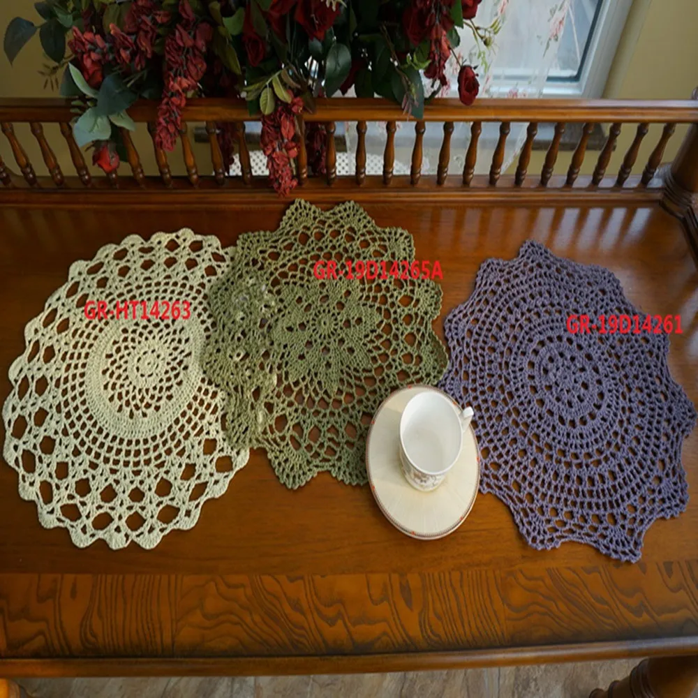 100% cotton handmade crochet doilies lace doily