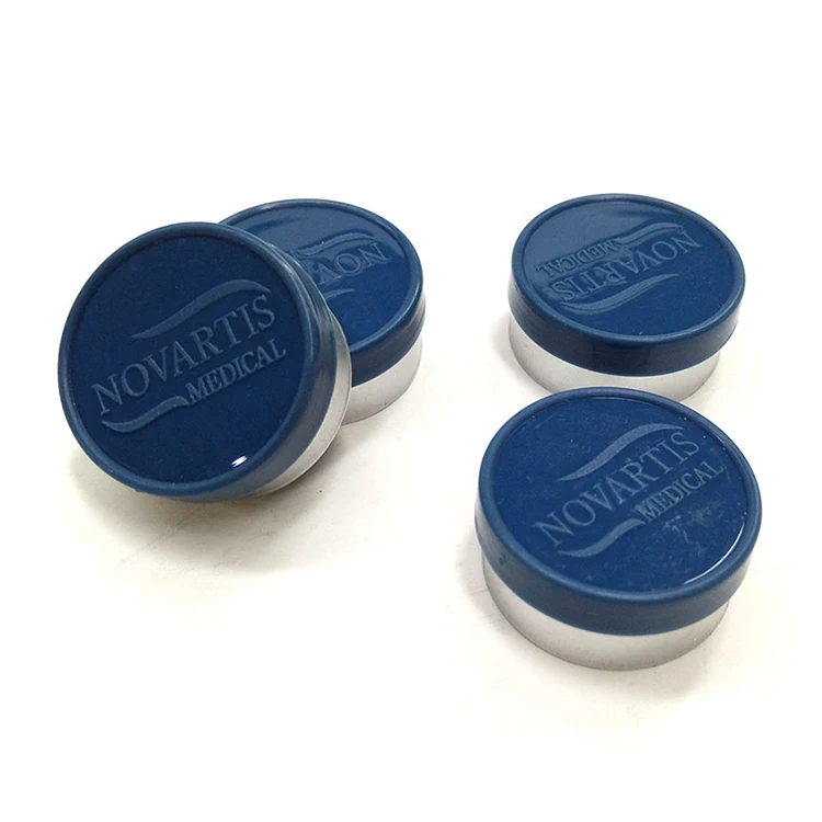 
transparent vial aluminum steroids flip cover plastic flip top cover 