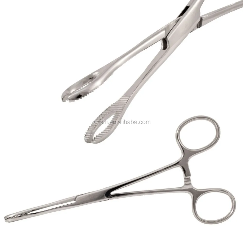 Instrument Stainless Steel Piercing Tool 6.5 Inch Foerster Sponge Forceps Slotted