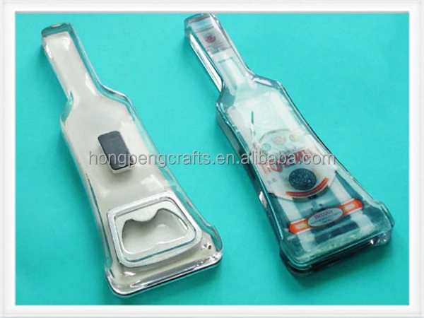 
Bottle cap shape with logo beer bottle opener 