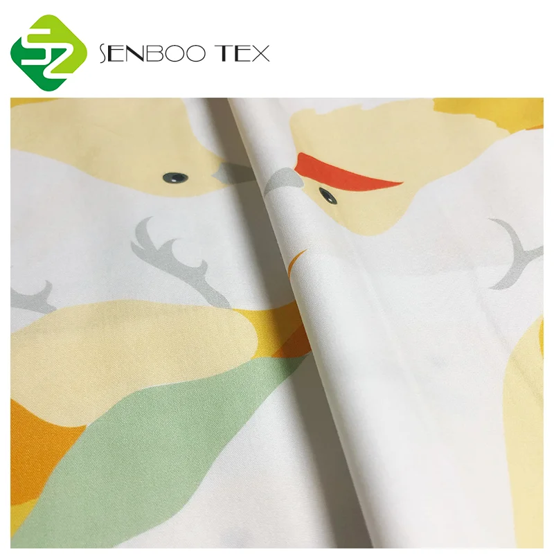 Тканый органический хлопок, льняная ткань, детские мягкие личинки, сертифицированный принт для детской одежды
