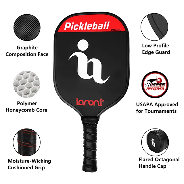 china pickleball paddle usapa, pickleball rackets paddle, graphite pickleball paddle set