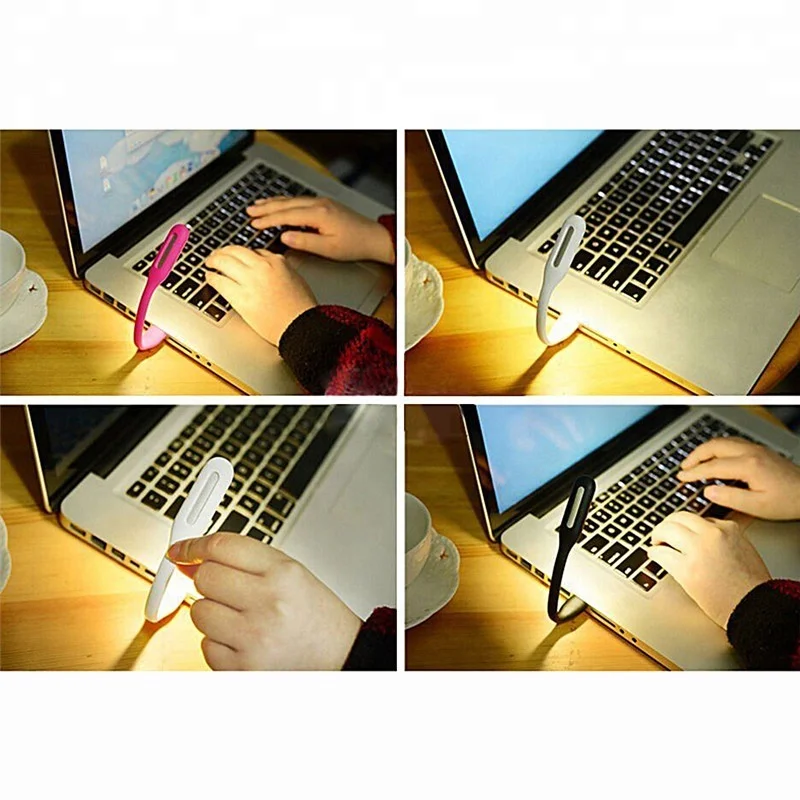 1 шт мини usb-портами и светодиодным индикатором для чтения светового компьютер лампы гибкая \ яркие ноутбука Power Bank от компьютера