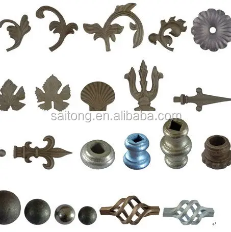 Bottom price top sell wrought iron flower and leaves